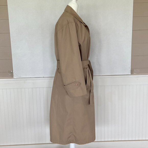 Vintage London Fog Women's Trench Coat Sz 18R - Picture 3 of 13